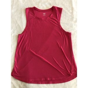 Athletic Works Womens Size L (12-14) Pink Tank Top Scoop Neck Workout Shirt